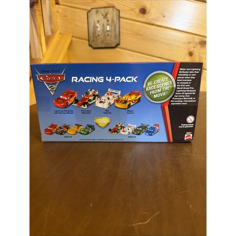 NEW DISNEY PIXAR CARS 2 RACING SHU TODOROKI, BERNOULLI, MIGUEL, McQUEEN 4 PACK